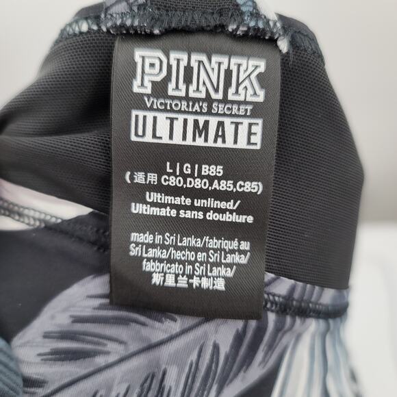 VS PINK Ultimate Unlined Racerback Sports Bra Size Large 2 Piece Bundle NWOT - Picture 5 of 11